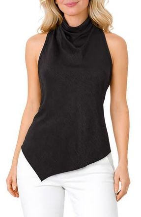 Tash And Sophie High Cowl Neck Tank in Black at Nordstrom Rack, Size X-Large