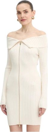 Guess Kleedjes, Dames, Beige, S, Polyester, Kathryn Jurk