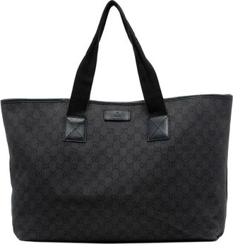 Gucci Borsa tote GG Denim 2016-2025 - Grigio