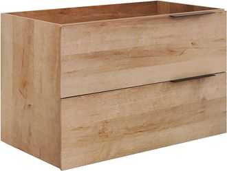 Vente-Unique Mueble bajo lavabo suspendido - Natural claro - 80 cm - NISAYA