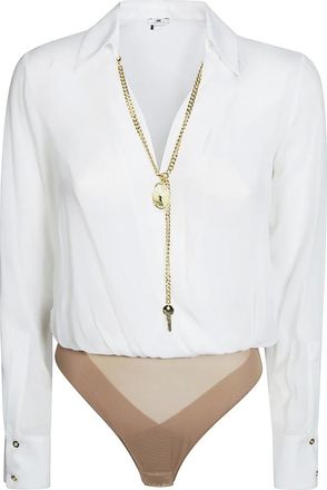 Elisabetta Franchi Mujer, Camisetas, Beige, Talla: S