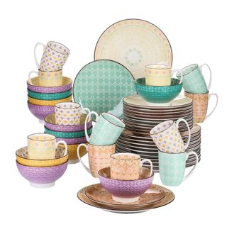 OEM Juego De Vajilla De Porcelana, Dise&ntilde;o Elegante, 48 Piezas