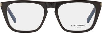 Saint Laurent Demo Browline Unisex Eyeglasses SL 343 003 55