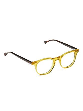K&agrave;dor Kubino bril met rond montuur - Geel