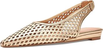 Andr&eacute; Assous Brielle Womens Flat Shoes Platino Leather : 6.5 M