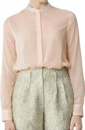 Forte_Forte Cristal Voile Shirt In Peach