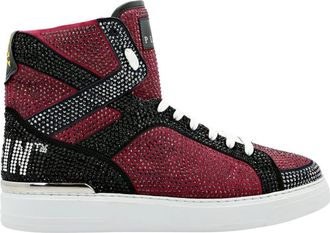 Philipp Plein Money Beast Hi-Top - Heren - Sneakers - Rood - 41 EU - Leer - Schoenen
