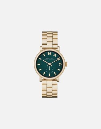 Marc Jacobs Womens Marc Jacobs MBM3245 Baker Gold Green Dial Ladies Watch