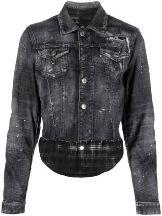 Dsquared2 Black Denim Jacket