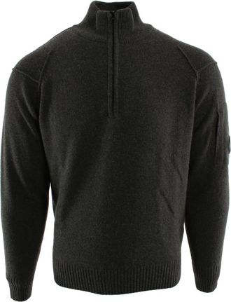 C.P. Company Lambswool GRS Half Zip Sweater - Heren - Coltruien - Grijs - S - Wol - Truien & Vesten