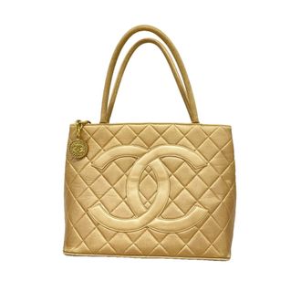 Chanel Beige Leather Tote Bag (Pre-Owned)