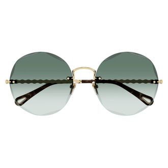 Chlo&eacute; Sunglasses Ch0254 S 003 Gold/Green Women