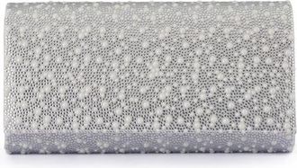 Olga Berg Dana Crystal & Faux Pearl Clutch in Pearl Silver at Nordstrom