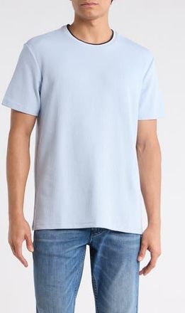 Calvin Klein Tipped Microwaffle T-Shirt in Breezy Blue at Nordstrom Rack, Size Xx-Large