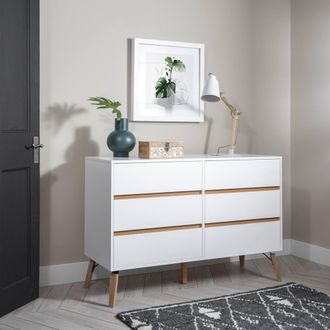 N&ouml;a & Nani Otto Chest of Drawers 6 Drawer in White