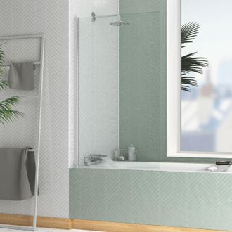 Aurlane Aurlane - Mampara De Ba&ntilde;era 80x140cm - Perfil Acabado Cromo - Elementary