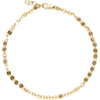 Made by Mary Mini Poppy Bracelet in Gold Filled at Nordstrom, Size 6