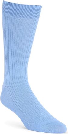 Nordstrom Casual Rib Crew Socks in Blue Vista at Nordstrom, Size Regular