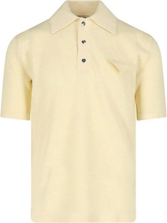 Bottega Veneta Linen Polo Shirt