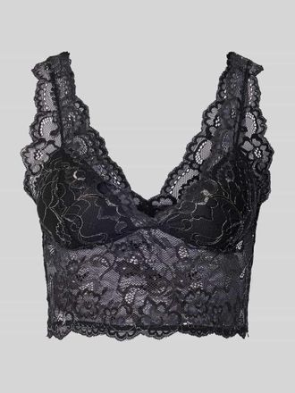 Only Bralette mit Spitzenbesatz Modell CHLOE in Black, Größe XL