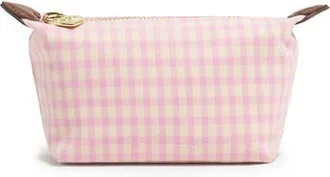 Stoney Clover Lane x Liberty Gingham Print Cotton Canvas Pouchette in Rose Gingham at Nordstrom