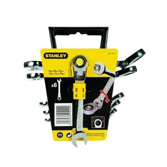 Stanley Juego De 6 Llaves Mixtas De Carraca Cromadas