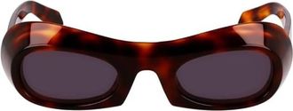 Ferragamo Grey Irregular Ladies Sunglasses SF2030S 240 51