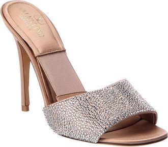 Valentino Vlogo Signature 105 Satin Sandal