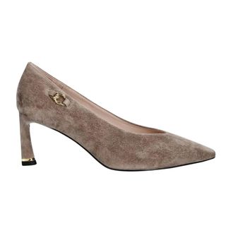 Coccinelle Schoenen, Dames, Bruin, 41 EU, Su&egrave;de, Puntige Su&egrave;de Pomp