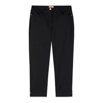 Oltre Dames, Jeans, Zwart, Maat: XL Katoen