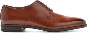 HUGO BOSS Mens Kensington Derby Shoes in Brown Leather - Size UK 5.5