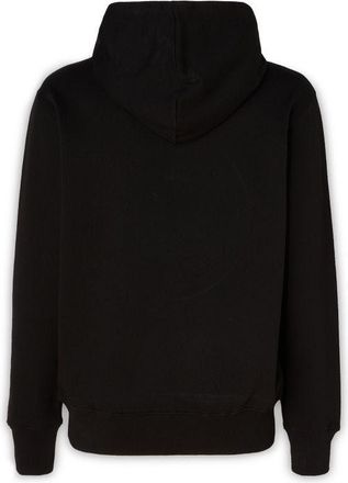 Versace Jeans Couture Mens Black Cotton Logo Details Hooded Sweatshirt Clothing