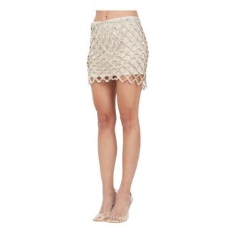 Patrizia Pepe Mujer, Faldas, Beige, Talla: M