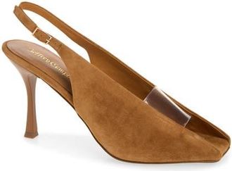 Jeffrey Campbell Patrizia Slingback Pump in Tan Suede at Nordstrom, Size 6.5