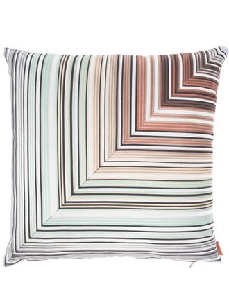 Missoni Home striped cotton-down cushion - Neutrals