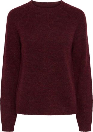 Pieces Female Knitted Jumper PCJULIANA, Tawny Port, XL
