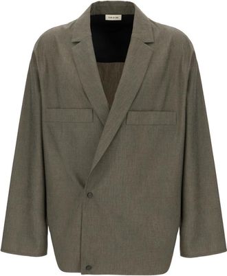 Fear of God Unlined California Blazer - Heren - Blazers - Grijs - S - Katoen - Jassen