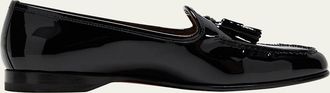 Santoni Andrea Patent Tassel Loafers