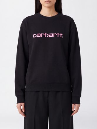Carhartt Work in Progress Contrast Logo Crewneck Sweatshirt in Cotton Blend with Dropped Shoulders