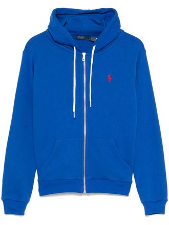 Polo Ralph Lauren logo-embroidered hoodie - Blue