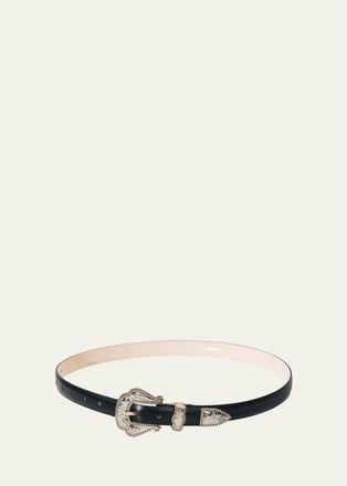D&eacute;hanche Santo Mixed Metal Leather Belt