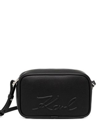 Karl Lagerfeld K/VILLE embossed -logo crossbody bag - Nero