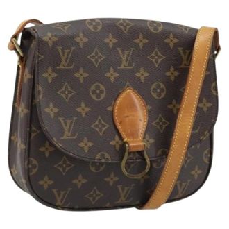 Louis Vuitton Pre-owned Cross Body Bags, female, Brown, Size: ONE SIZE Pre-owned Saint Cloud Shoulder Bag