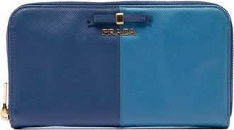 Prada Pre-owned Prada Bicolor Saffiano Bow Zip Long Wallet Ladies DN2FWYOF2I8I9ERI