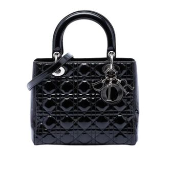 Dior Pre-owned Lady Dior - Dames - Pre-owned - Zwart - Maat: ONE Size Leer