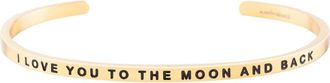 Mantra To The Moon And Back bracelet in Yellow Gold at Nordstrom