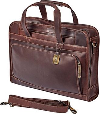 Claire Chase 600004991955 Legendary Professional Briefcase, Dark Brown