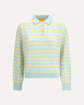 Guest In Residence Polo Collegiate Stripe Woman S