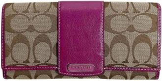 Coach Pre-owned Wallets, female, Brown, Size: ONE SIZE Pre-owned Fabric Wallet