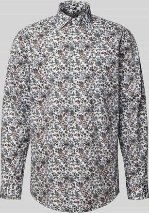 Seidensticker Regular Fit Business Hemd aus Baumwolle mit Kentkragen in Oliv, Größe 39